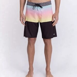 Billabong Fifty50 Board Shorts Men 34 Panel Pro 18" Recycler Stretch Swim Trunks